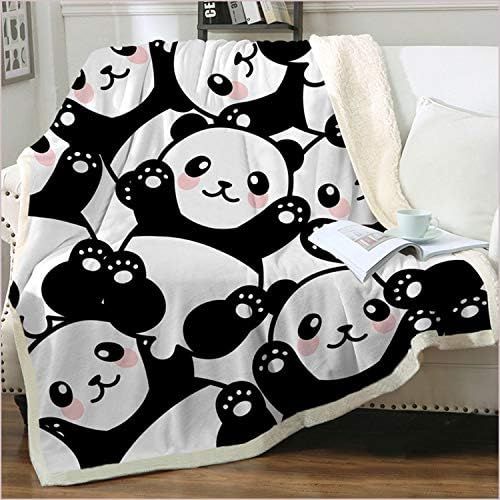 Jurllyshe Panda Throw Blanket Panda Plush Sherpa Fleece Blanket Panda Gifts for Girls Soft Warm F... | Amazon (US)