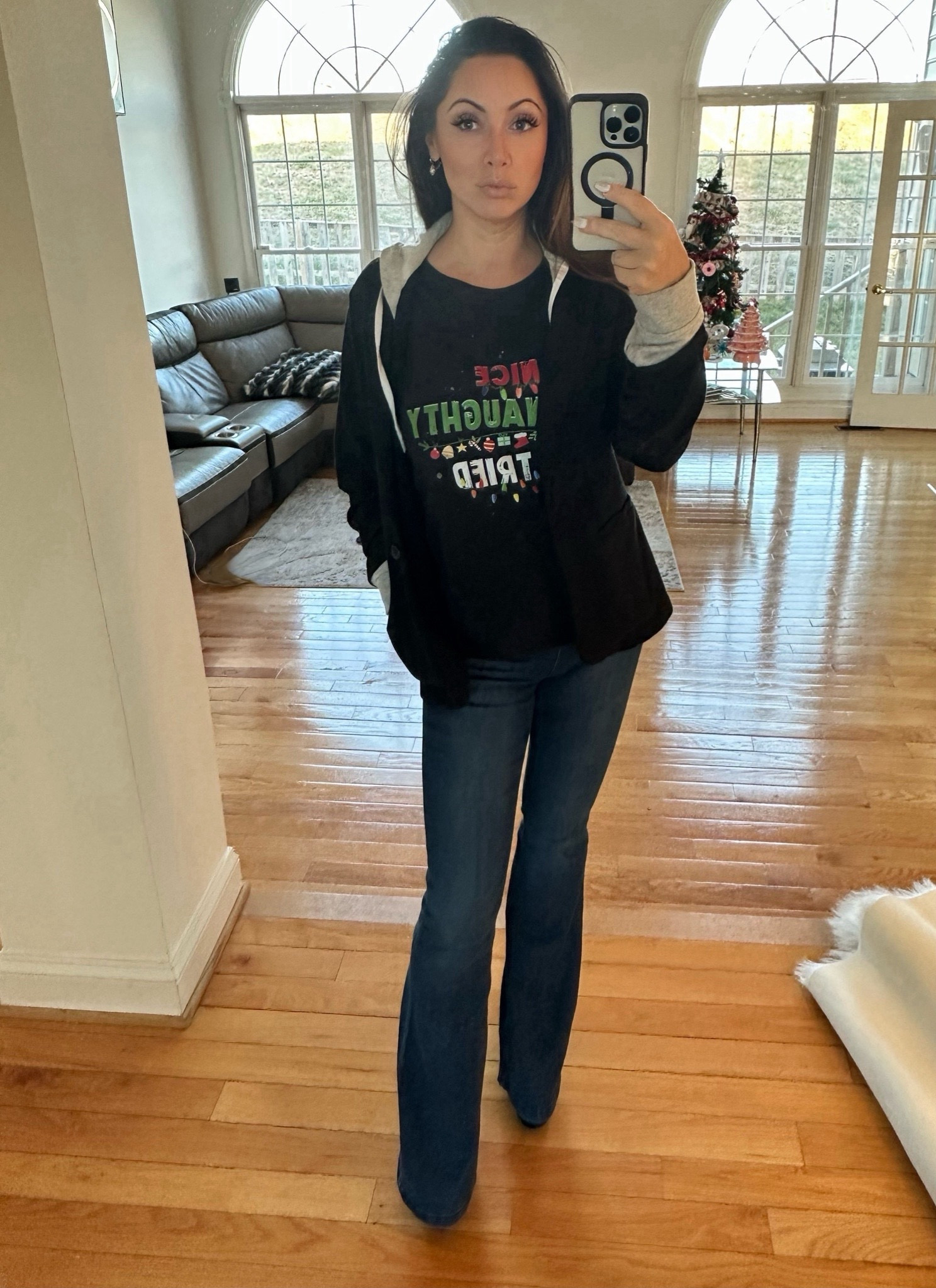 This hooded blazer goes with everything! 