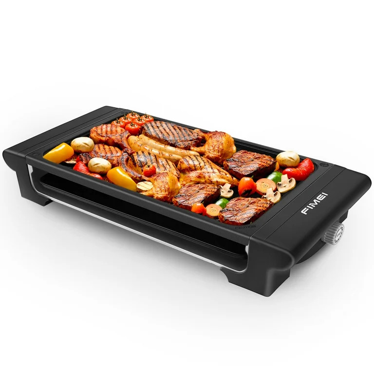 Indoor Grill Smokeless FIMEI Electric Grill for Christmas, Party, Birthday, Electric Griddle Tabl... | Walmart (US)