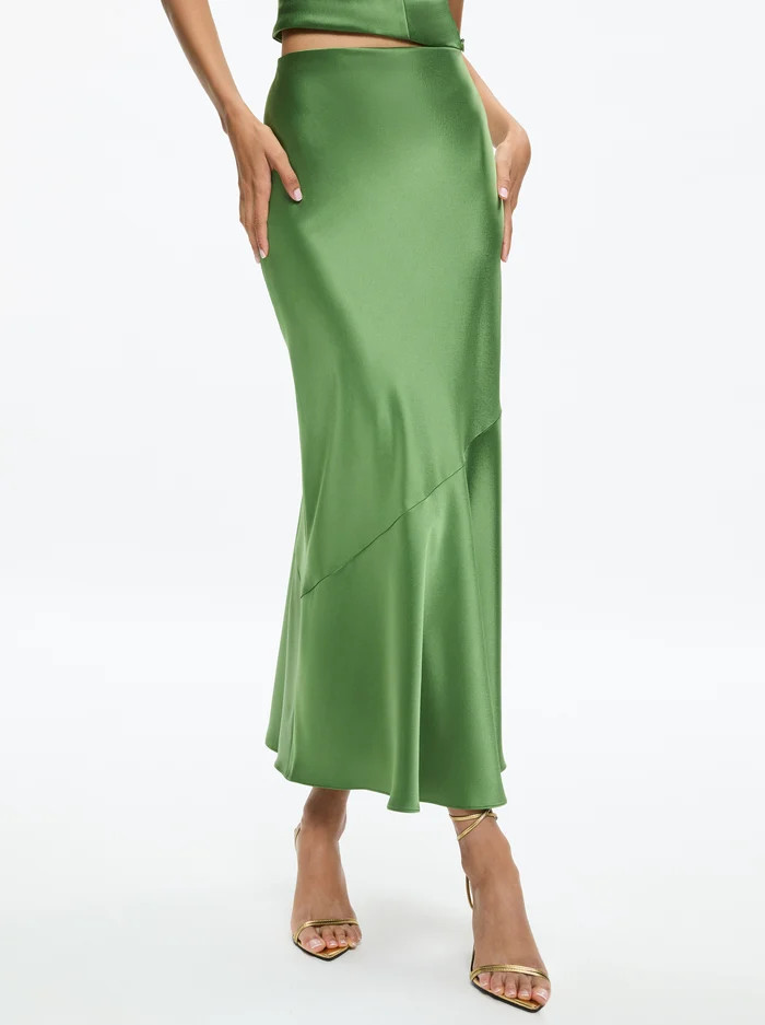 TERESE ANKLE LENGTH SLIP SKIRT | Alice + Olivia