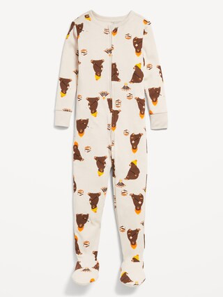 Unisex Snug-Fit 2-Way-Zip Printed Pajama One-Piece for Toddler &amp; Baby | Old Navy (US)