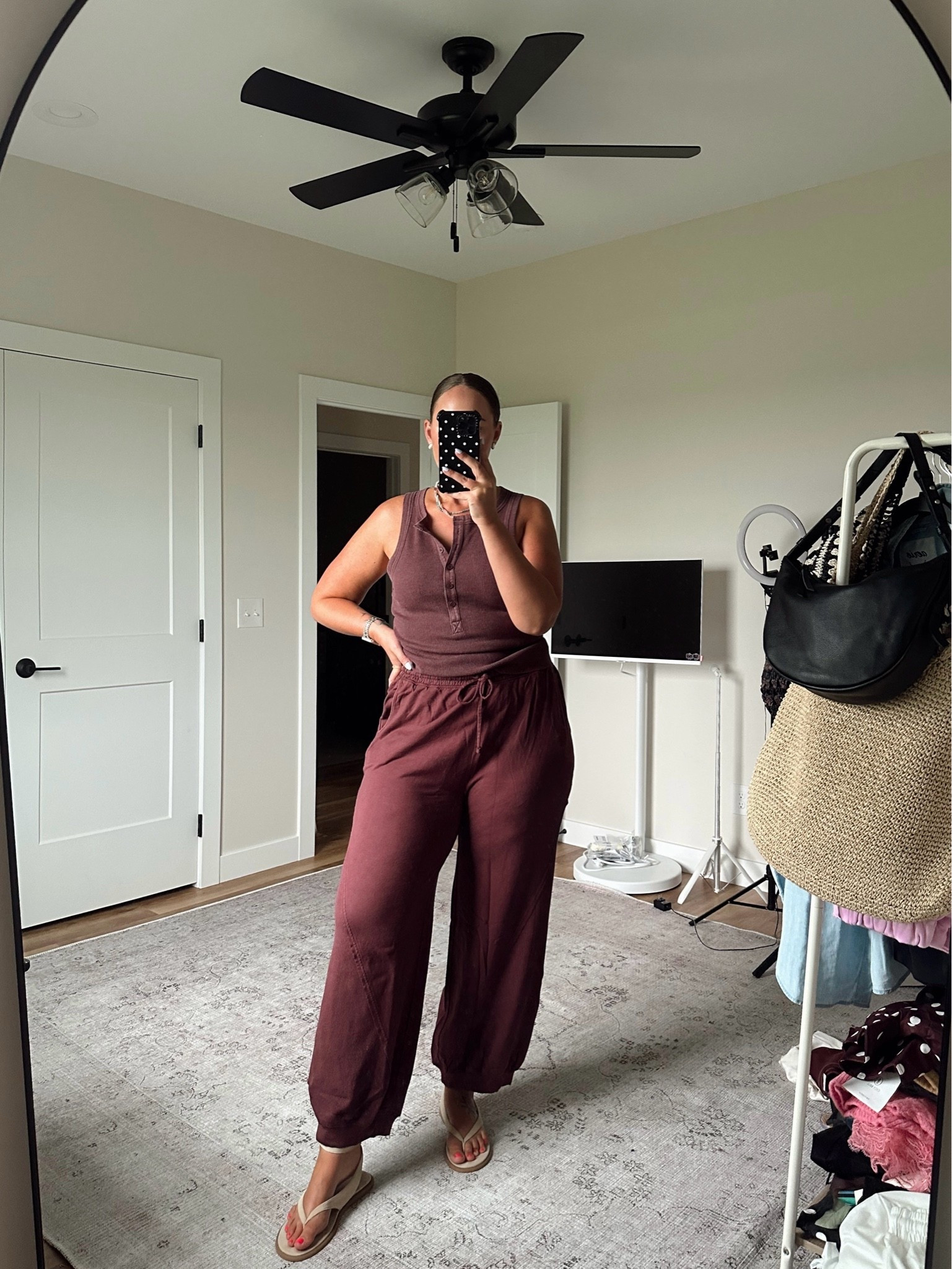 Aerie matching set ✨ wearing large top and large bottoms! 

Use code STOCKNROLL to save $$

Aerie real, 


Tall girl fashion, size 14 summer to fall outfit, midsize fashion, midsize mom style, casual early fall outfit, fall transitional outfit inspiration, tall women clothing, everyday outfit ideas, mom outfit ideas for fall, early fall outfits 2026 women, midsize summer outfits, casual mom outfits, casual outfit ideas, cozy fall outfits,

#LTKSaleAlert #LTKTall #LTKMidsize