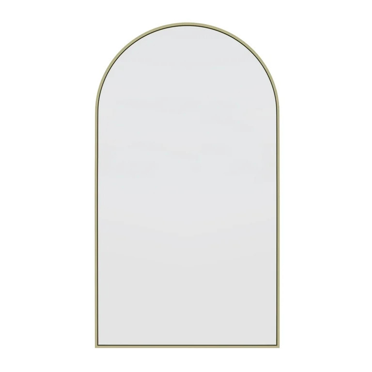Glass Warehouse  Large Arch Shape Stainless Steel Framed Mirror 83" x 48" - Satin Brass | Walmart (US)