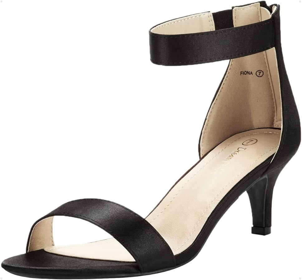 DREAM PAIRS Women's Fiona Fashion Stilettos Open Toe Pump Heeled Sandals | Amazon (US)