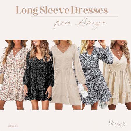 Long sleeve dresses from Amazon! 

Easter dress, wedding guest dress, Amazon fashion, tall friendly fashion, spring outfit idea

#LTKfindsunder50 #LTKstyletip #LTKwedding