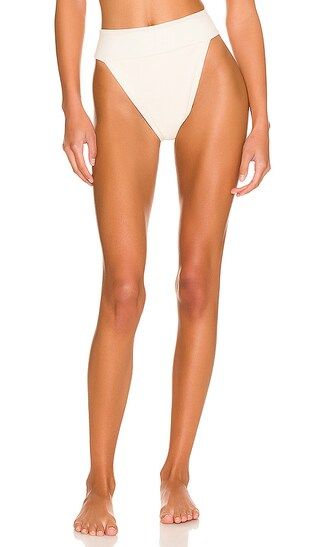 Camilia Reversible Bikini Bottom in Textured Shell & Shell | Revolve Clothing (Global)