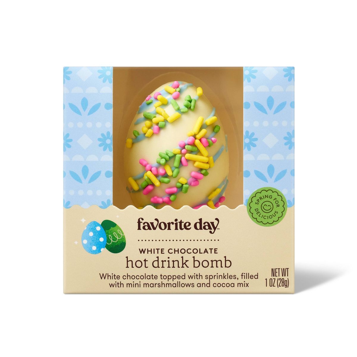 Spring White Chocolate Hot Cocoa Bomb with Sprinkles - 1oz - Favorite Day™ | Target