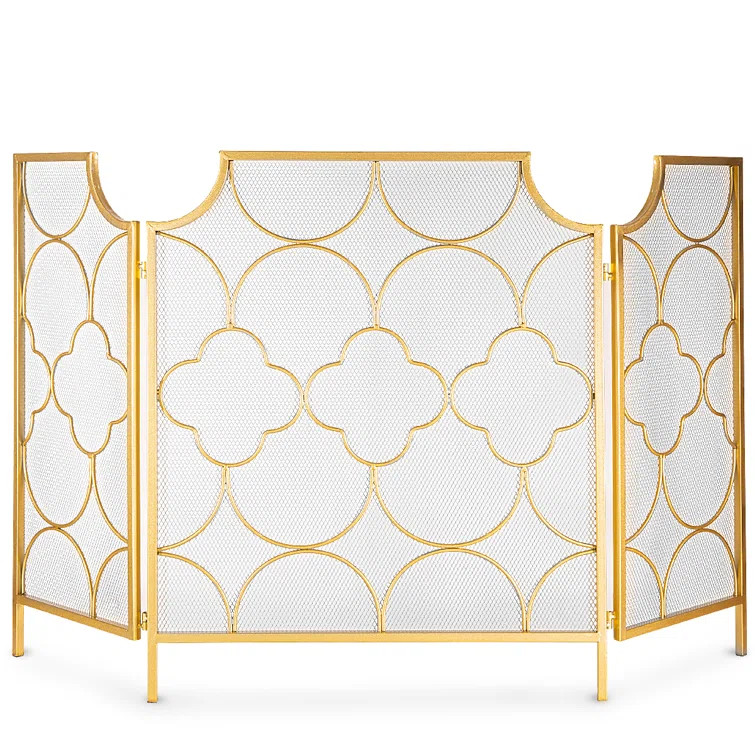 Damyan 3 Panel Fireplace Screen | Wayfair North America
