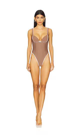 LPA Mirabella One Piece in Brown. - size L | Revolve Clothing (Global)