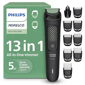 Philips Norelco All-in-One 3000 Series 13 in 1 Trimmer, Beard Styler & Men's Hair Clipper, 9 Leng... | Amazon (US)