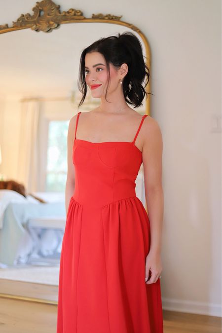 Valentine’s Day reel / red Amazon house of CB inspired dress / runs big!