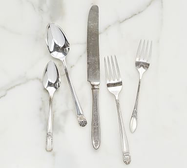 Vintage Hotel Silver Flatware, Set of 5 | Pottery Barn (US)