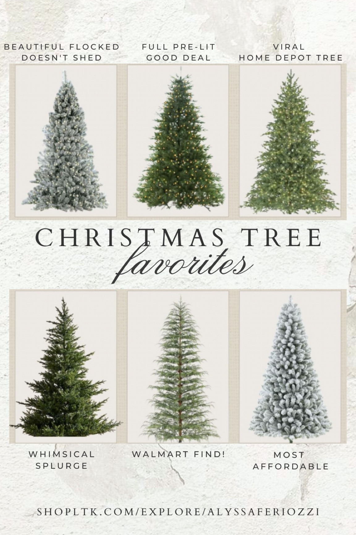 CHRISTMAS TREE 🌲 BEST OF THE BEST! #3 is in my cart!! 🛒 and hard to get, always out of stock.🌟

Thinking of putting a flocked tree in my daughters room and using pink ornaments and bows 🎀 😍🫶🏼



Christmas tree
#christmastree
Holiday decor 
#holidaydecor
Christmas decorations
#christmasdecorations


#LTKHome #LTKSaleAlert #LTKSeasonal