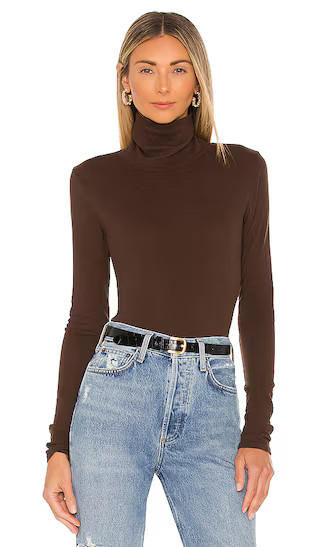 Roosevelt Turtleneck in Mahogany | Revolve Clothing (Global)
