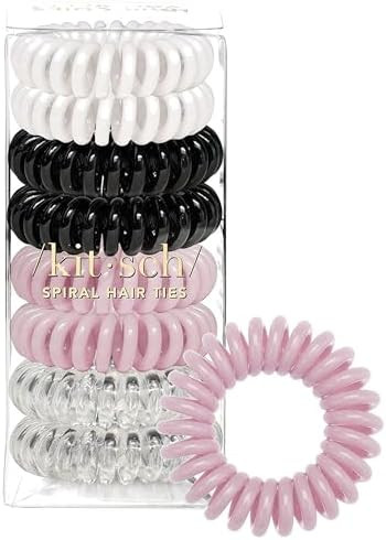 Kitsch Spiral Hair Ties for Women - Creaseless and Dent-free Coil Hair Ties | No Damage, Phone Co... | Amazon (US)