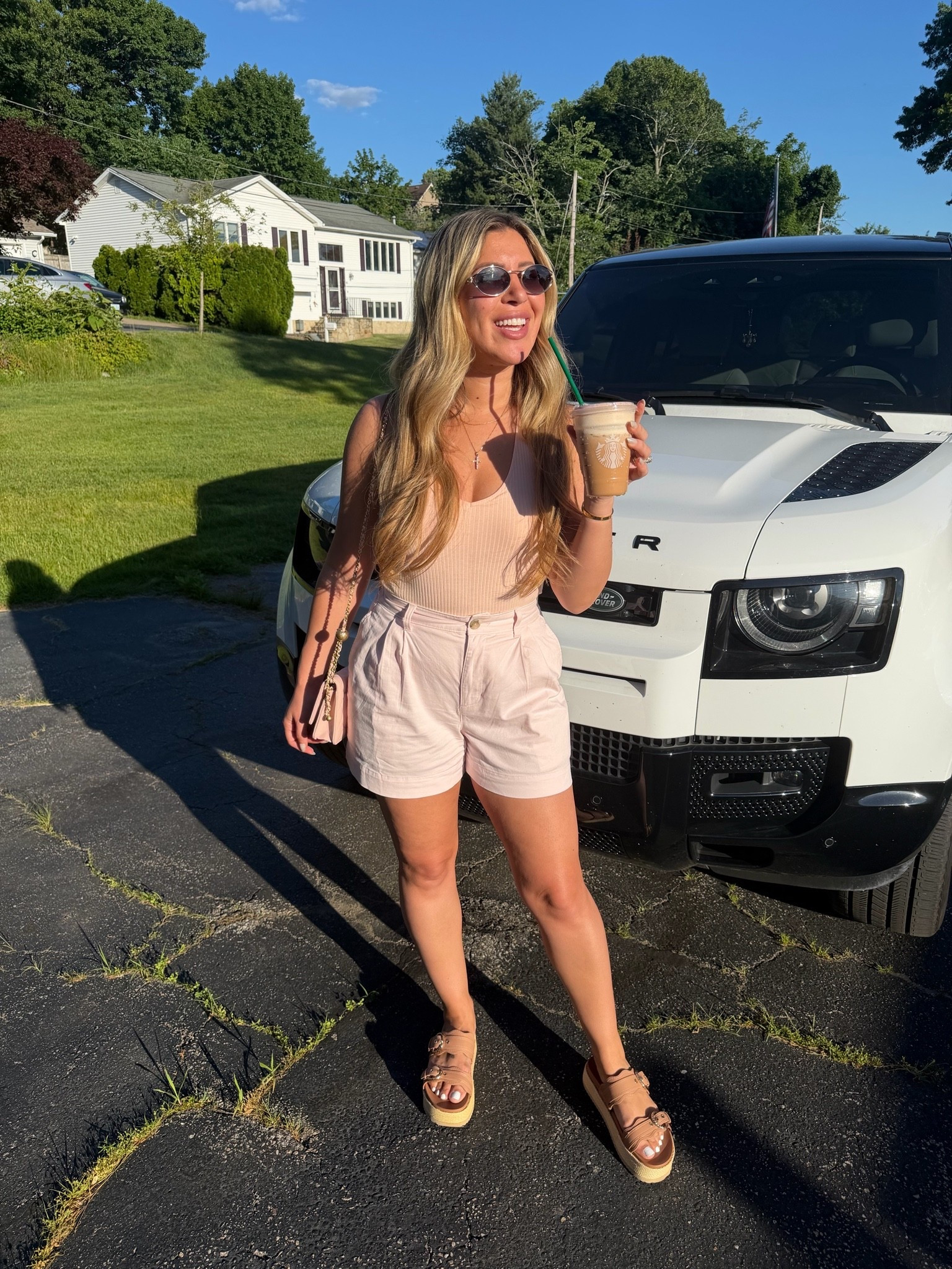 Old navy, summer outfit, pink shorts, pink halter top

#LTKootd #LTKdayinmylife #LTKSeasonal