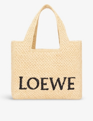 Loewe x Paula's Ibiza small raffia tote bag | Selfridges