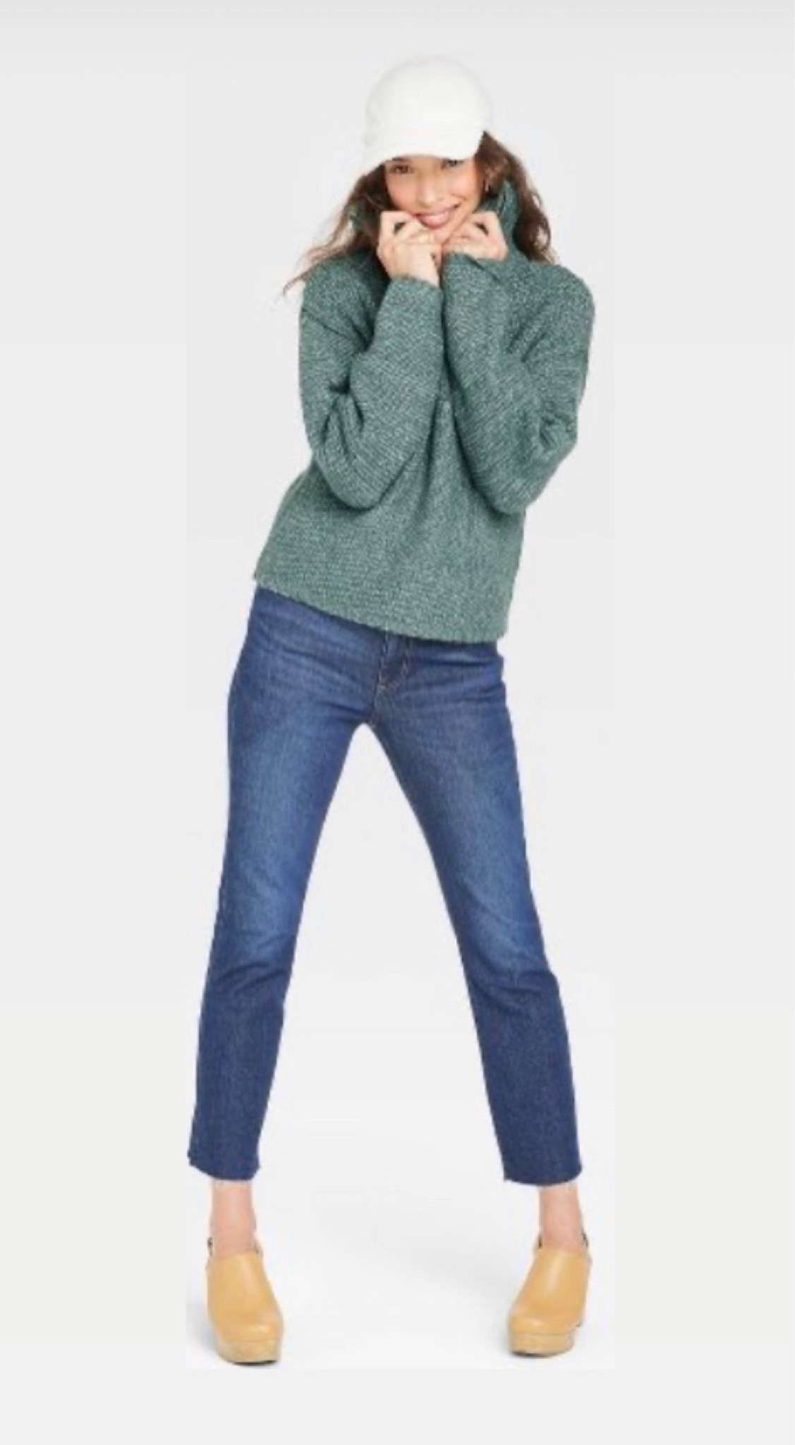 I’m loving this entire look from target! Cute jeans, quarter zip sweater, Sherpa hat and clogs! I linked the entire look here, and it’s all from target. Plus size options available as well as more colors in the pullover and clogs! Fall look, fall outfit, target finds 

#LTKunder50 #LTKstyletip #LTKSeasonal