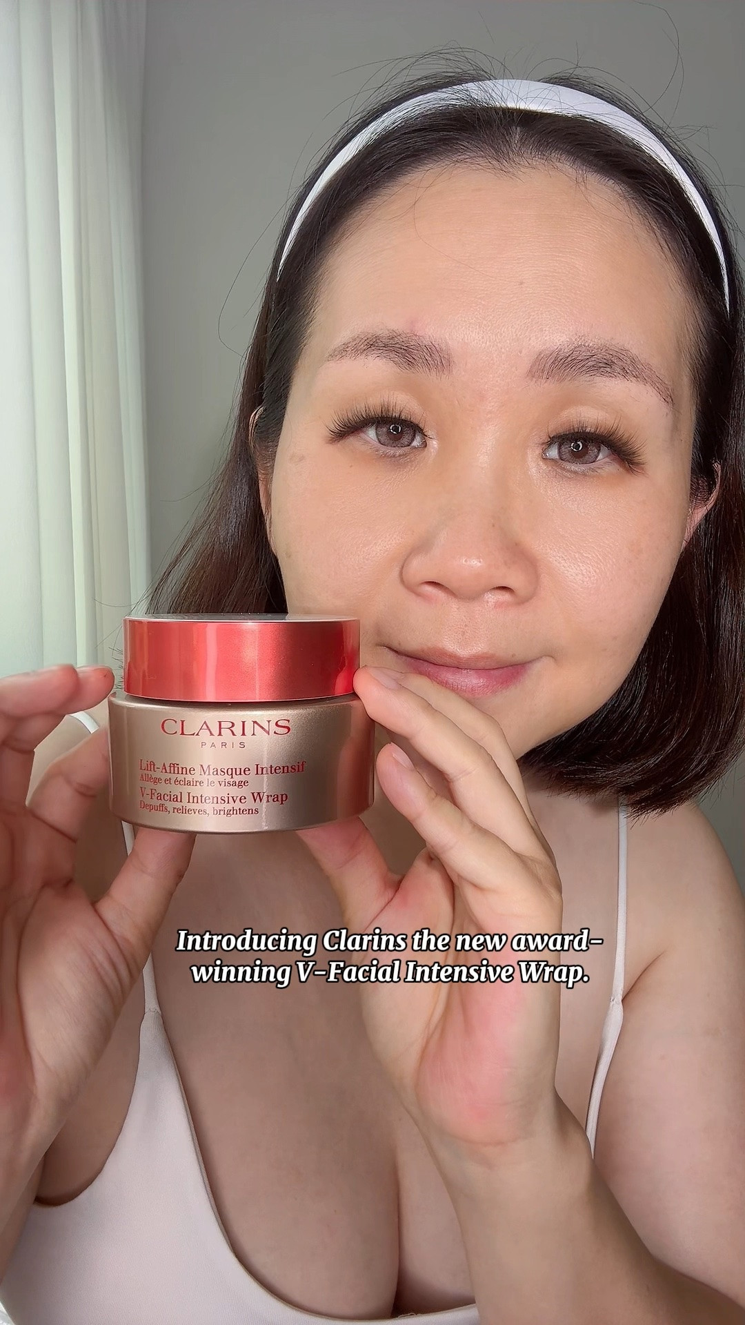 Clarins Award-winning V-Facial Intensive Wrap - It visibly reduces puffiness and the swelling caused by stress, heat and hormonal changes. Love how it V lift my face and this is like a Botox in a jar. 

Please not the results may vary. I just share my own experience. 

@clarinsusa #skincare #facialmask #selfcare #skincarecommunity #clarins

#LTKselfcare #LTKmomlife #LTKBeauty
