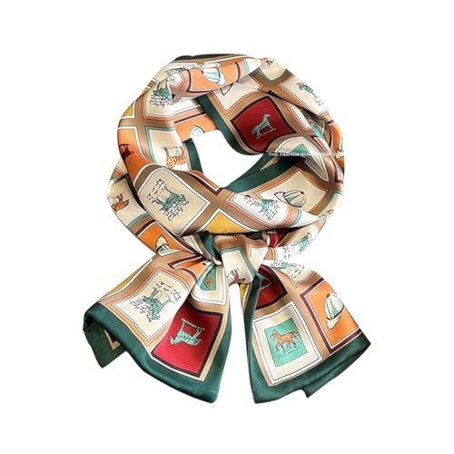 Livrerpi Double-sided Twill Silk Scarf Fashion Handbag Accessories Long Hair Head Neck Scarf 6.3 x 59 inch 23 | Amazon (US)