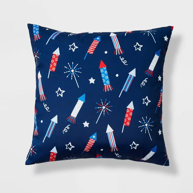 2ct Outdoor Pillow Fireflies & Fireworks - Sun Squad™ | Target