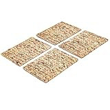 Trademark Innovations 16"x 12" Rectangular Woven Indoor or Outdoor Placemats of Natural Water Hya... | Amazon (US)