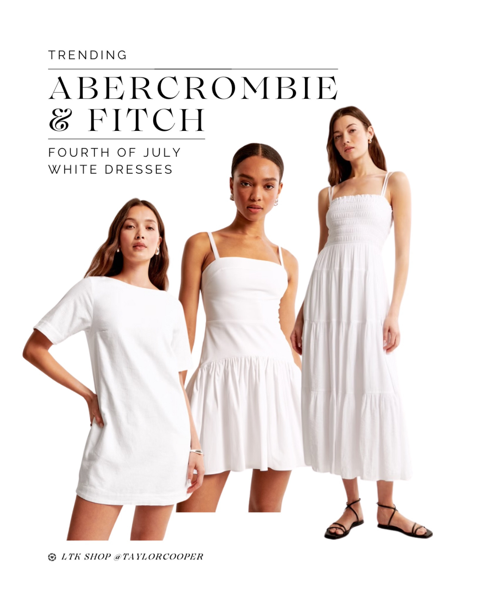 White dresses for the Fourth! Scroll down to shop!

#abercrombie #fourthofjuly #ootd

#LTKSummerSales #LTKStyleTip #LTKSeasonal