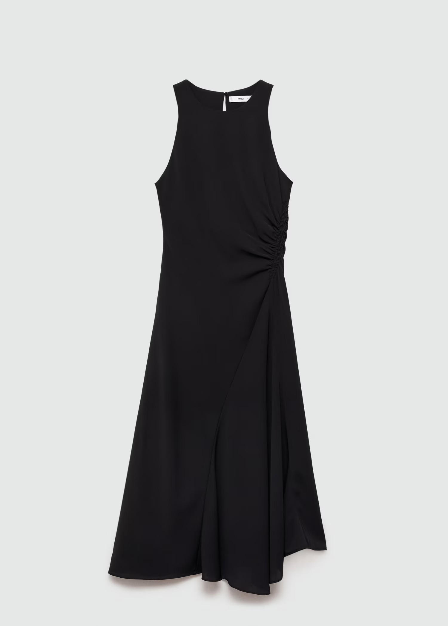 Midi-dress with draped detail - Woman | MANGO USA | MANGO (US)