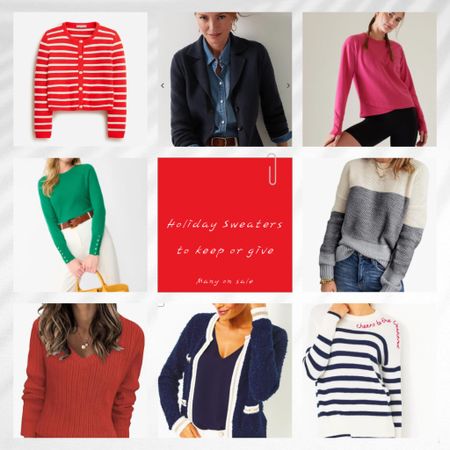 Looking for something comfortable and cozy to wear to holiday parties or give as a gift?? These sweaters will delight you or anyone on your list! Many of them are on sale! 

#LTKover40 #LTKHoliday #LTKGiftGuide