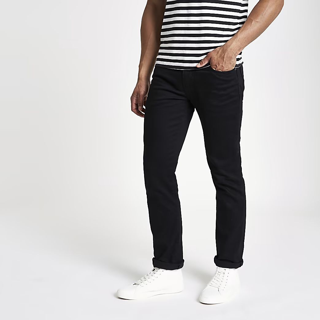 Mens Levi's 511 black slim fit jeans | River Island (US)
