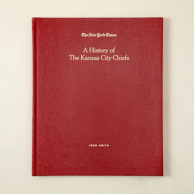 New York Times Custom Football Book | UncommonGoods