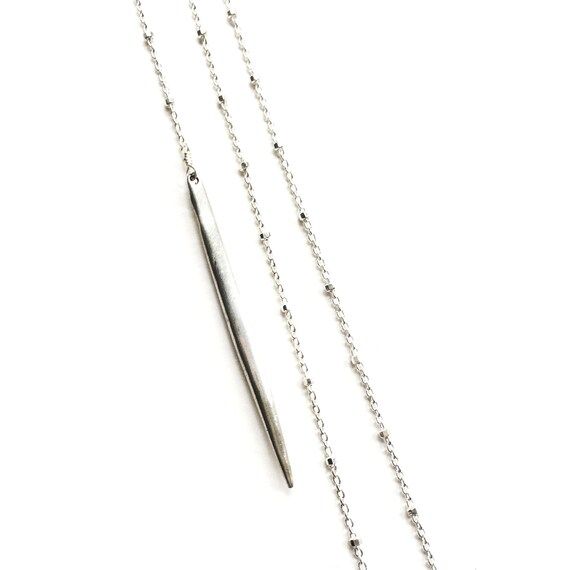 Lariat Necklace Silver, Silver Dagger, Dagger Necklace, Silver Lariat Necklace, Silver Dagger Neckla | Etsy (US)