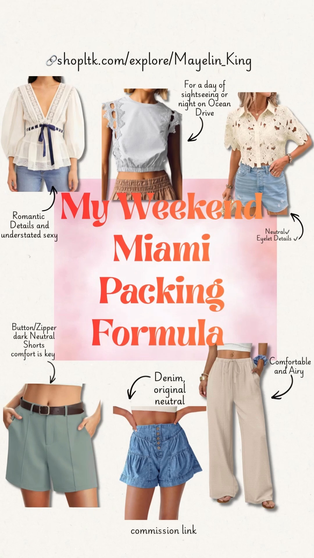 summer outfits
My Weekend Miami Packing Formula | 5–7 Versatile Pieces for Endless Outfit Combos


Keywords: Miami outfit ideas, travel capsule wardrobe, weekend packing list, mix and match outfits, carry on outfit ideas, chic vacation style
#travel #miamistyle #capsulewardrobe

#LTKootd #LTKSeasonal #LTKTravel