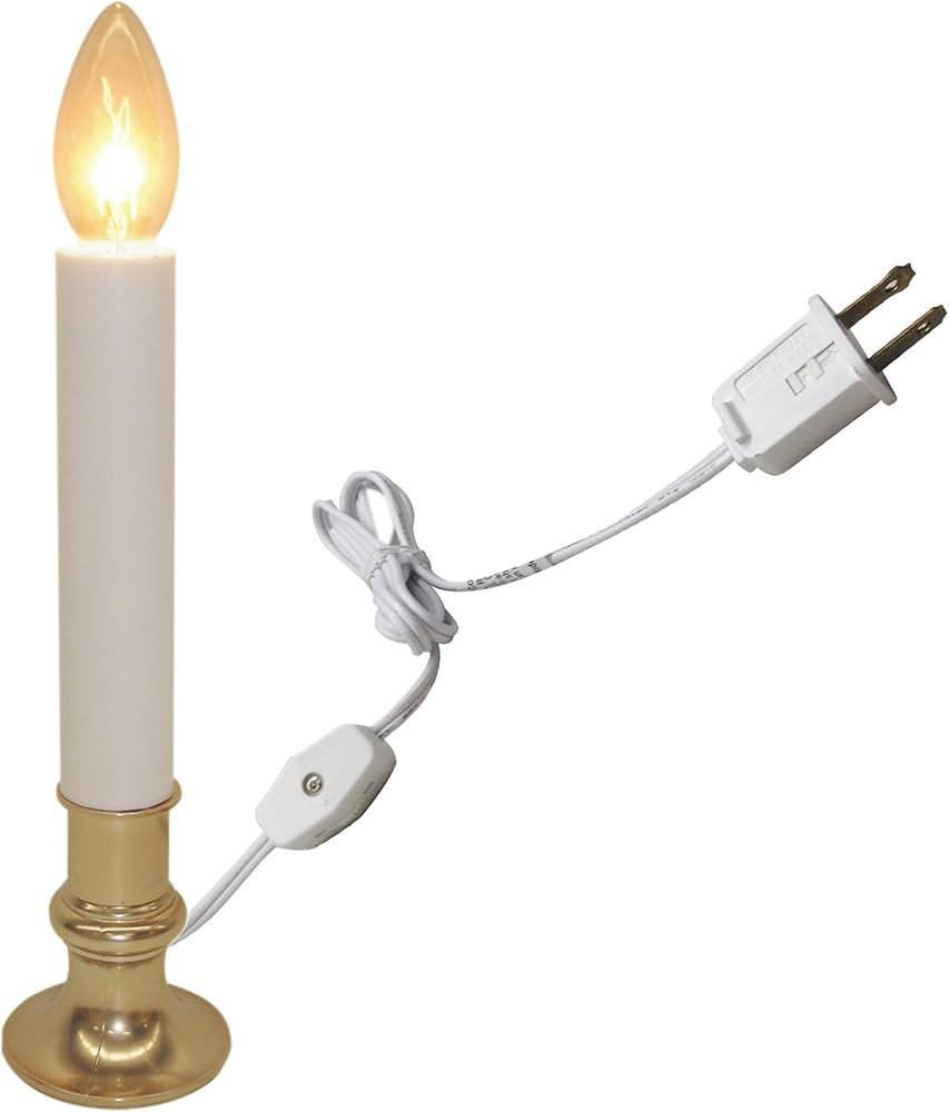 Brite Star Electric Window Candle Lamp - Perfect for Windows, Kitchen & Christmas Decor - Plug in... | Amazon (US)