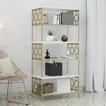 CosmoLiving by Cosmopolitan Ella 5 Shelf Bookcase, White | Walmart (US)