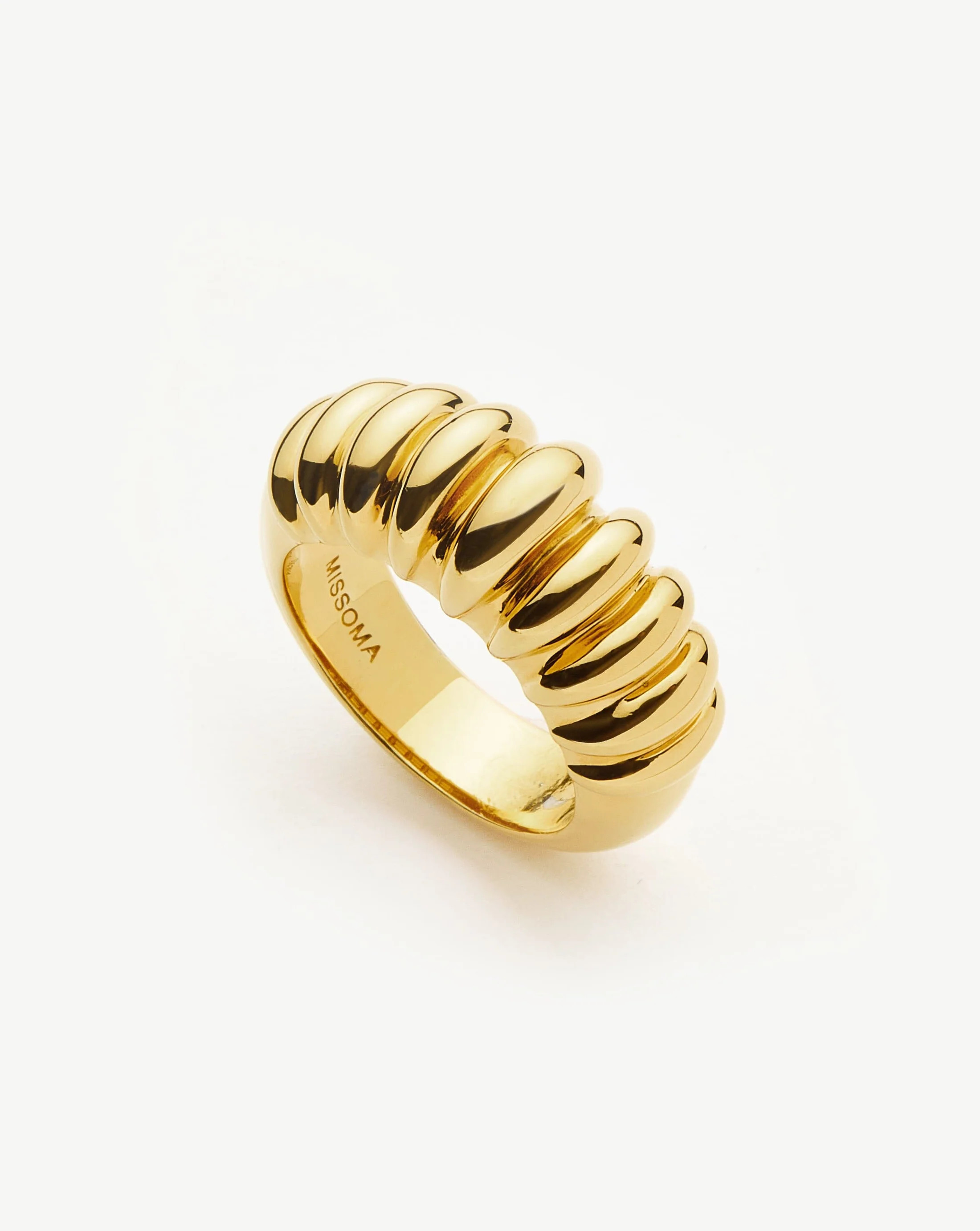 Claw Ridge Ring - 18ct Gold Plated | Missoma UK