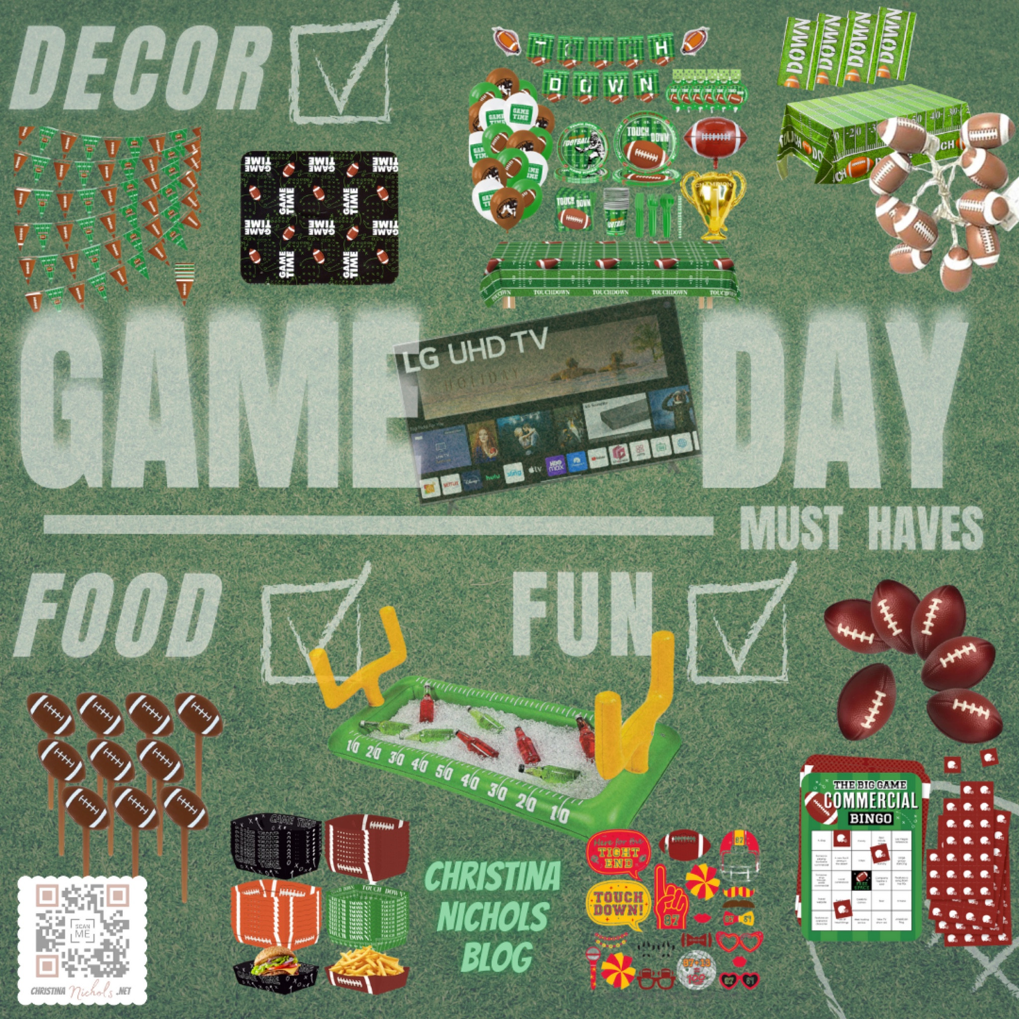 Super Bowl party must haves. Be the hostess with the most! I have hosted many parties so here is my FREE GUIDE to make sure you get a winning touch down!! Plus all these great items can be found at Walmart!!
#Superbowl #football #walmart #Walmartpartner #winning #touchdown #hostess #christinanicholsblog

#LTKparties #LTKhome #LTKfamily