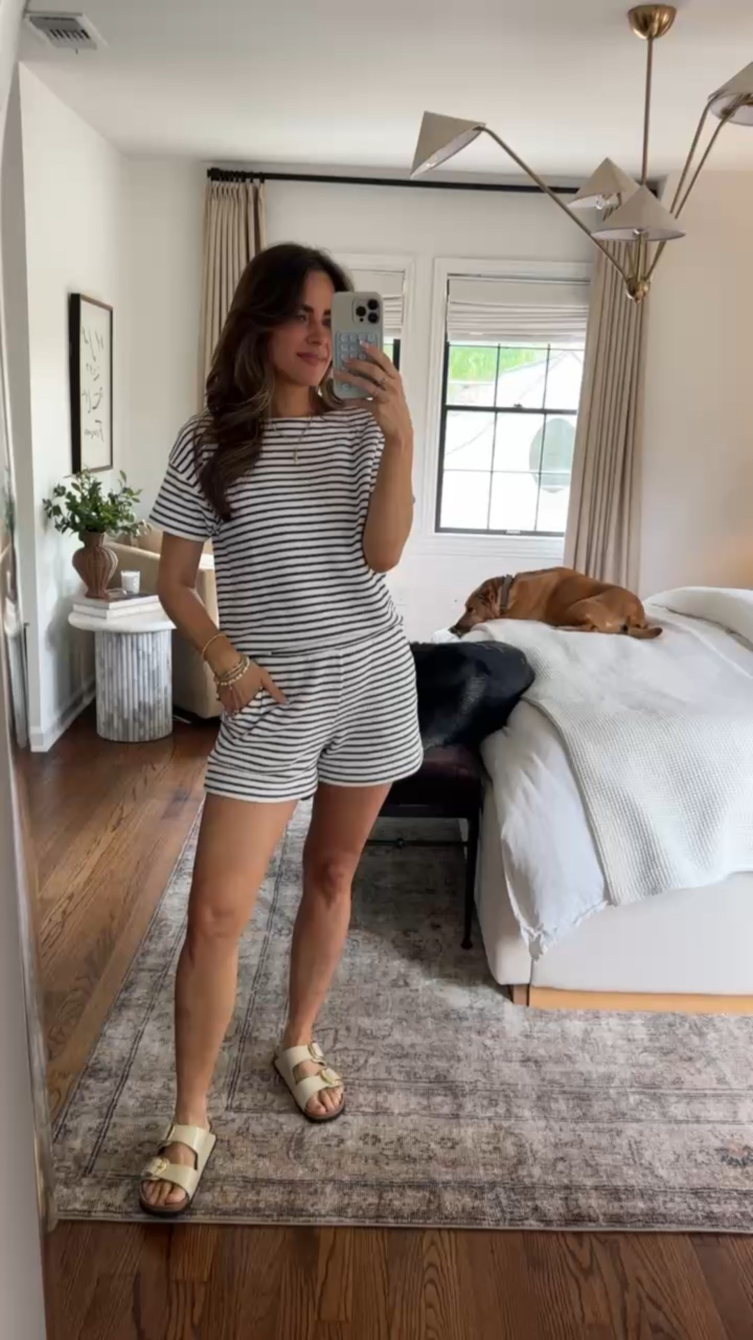 Simple habits that improve my days as a work from home mom of two. They are all high quality, everyday pieces via @havenwellwithin that you can style multiple ways & that will last you for years. I love how effortless they are! I’ve been finding so many great things here. From pajamas & robes to loungewear to easy sets & dresses– they truly have it all. Plus all tops are currently 25% off on their site! 

Robe XS
Stripe Top XS
Stripe Shorts XS
Linen Top XS
Silk Cargo Pants XS
Linen Dress XXS