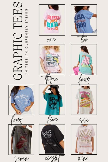 graphic tees are kinda my thing 🤷🏼‍♀️ currently either on my list or recently purchased! 

graphic tees, band tees, taylor swift t-shirt, urban outfitters, finds under $50 

#LTKFindsUnder50 #LTKFestival