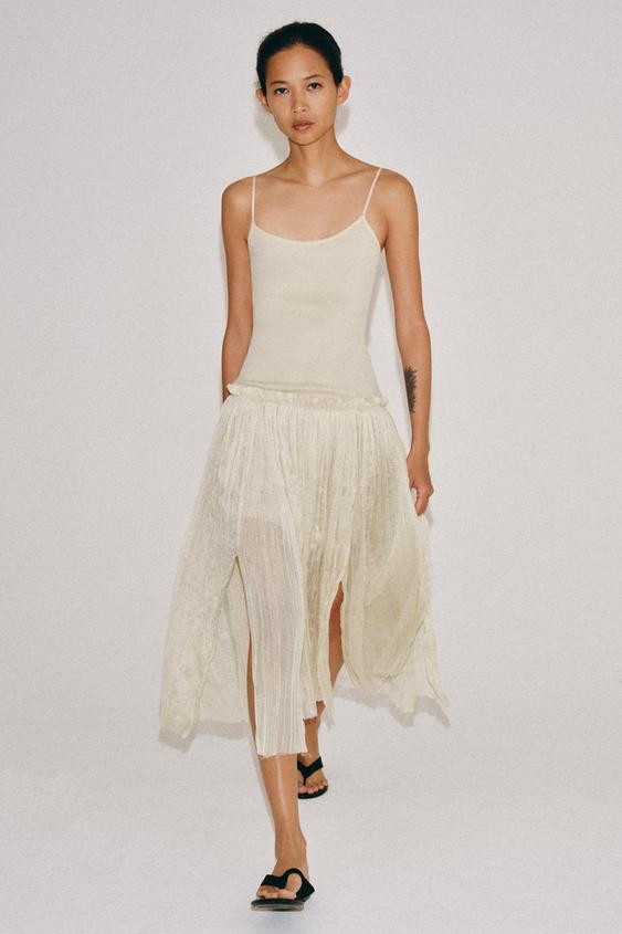 COMBINED MIDI DRESS | Zara UK