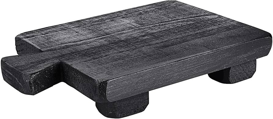 Honeydak Wood Pedestal Stand Riser Tray for Bathroom Home Kitchen Sink Holder Wooden Soap Bottles... | Amazon (US)