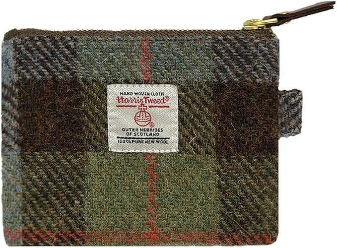 Harris Tweed Mini Coin Purse Handmade Lipstick Bag Vintage British Portable Credit Card ID Wallet... | Amazon (US)