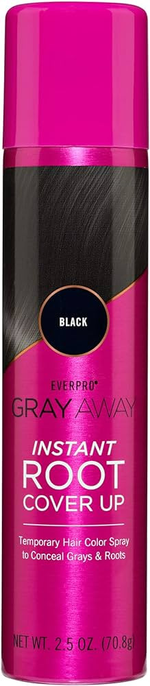 EVERPRO Gray Away Instant Root Cover Up Spray 2.5oz - Black | Amazon (US)