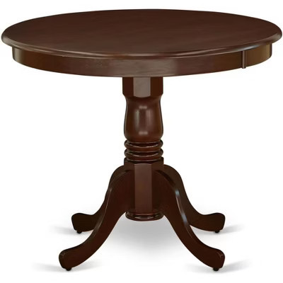 HomeStock Round Wood Table Asian Style Dining Table Mahogany Finish | Target