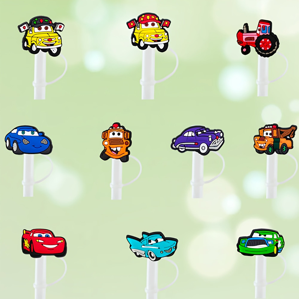 10pcs cars straw covers - 10mm pvc straw caps with  ,  ,     & more - fun party accessories for  ... | Temu Affiliate Program