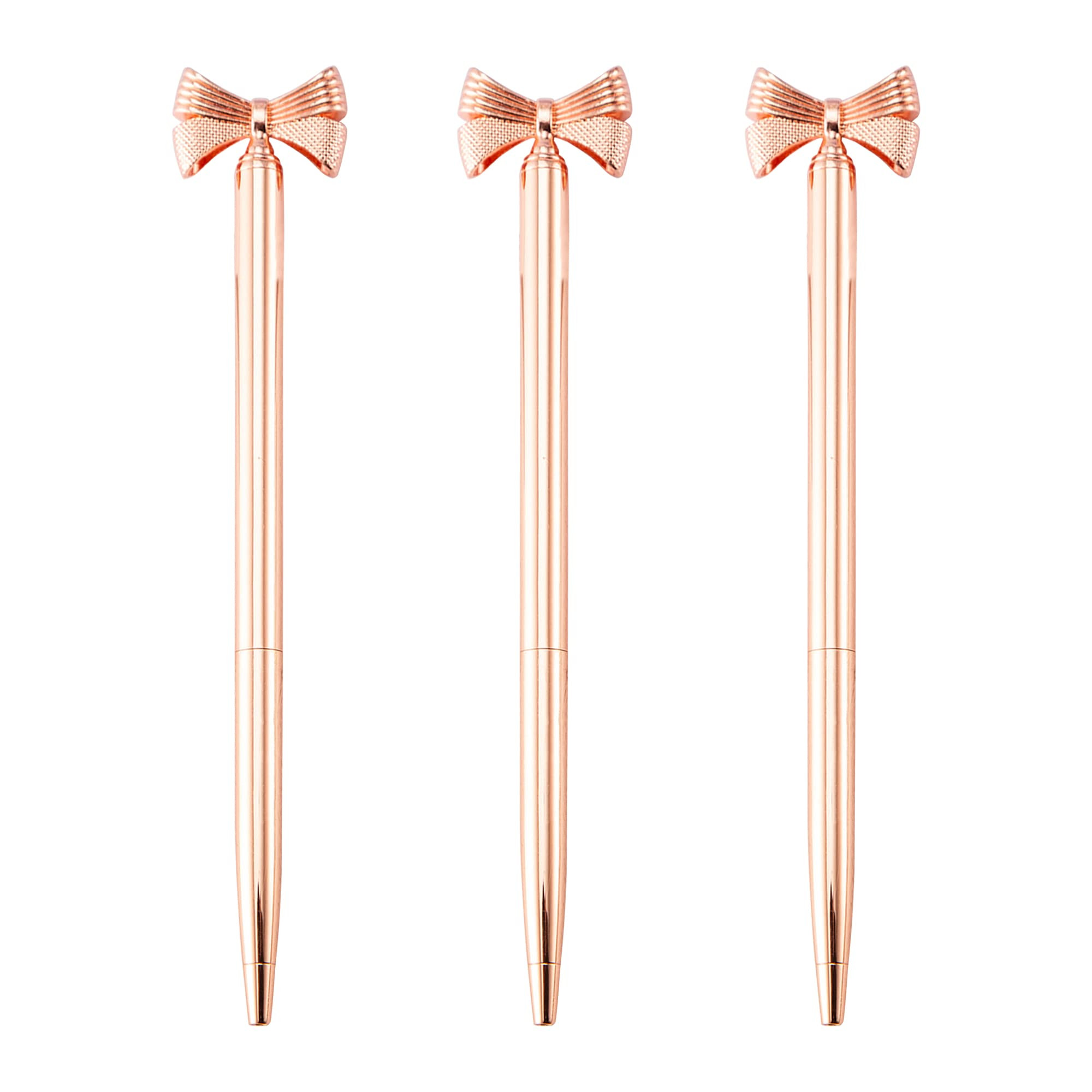 Aisi 3 Pack Slim Metal Ballpoint Pens With Black Ink Cute Bow Tie Ballpoint Pen Wedding Party Dec... | Amazon (US)
