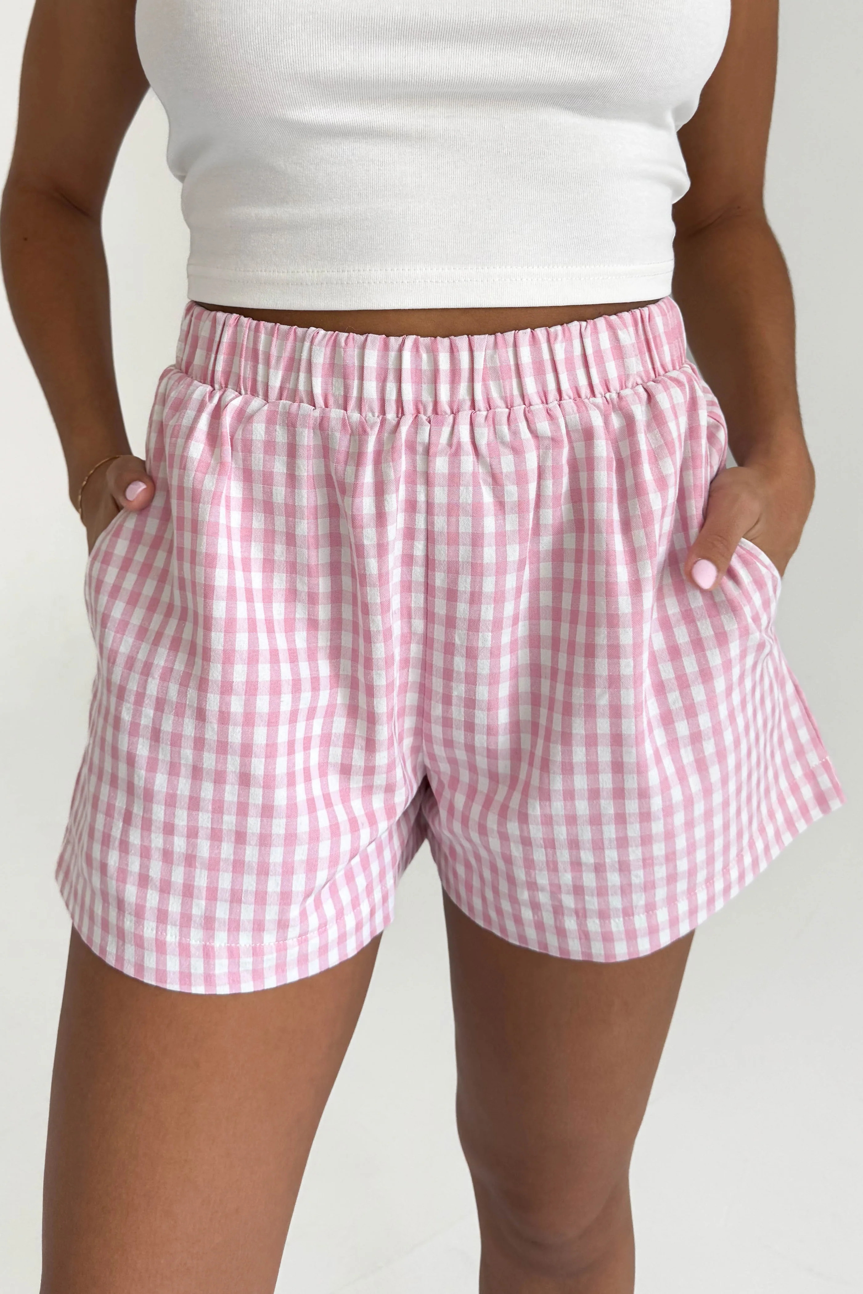 Poolside Shorts in Pink | Grey Bandit