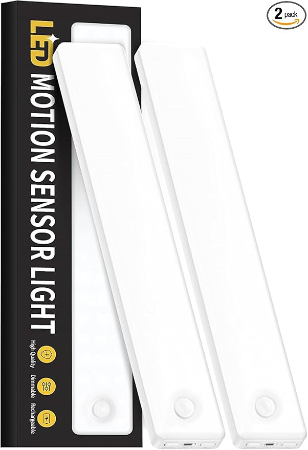 Under Cabinet Lighting Wireless, Motion Sensor Light Indoor, Rechargeable Closet Lights Battery O... | Amazon (US)