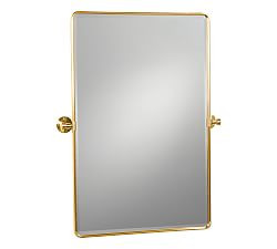 Vintage Rounded Rectangle Pivot Mirror | Pottery Barn (US)