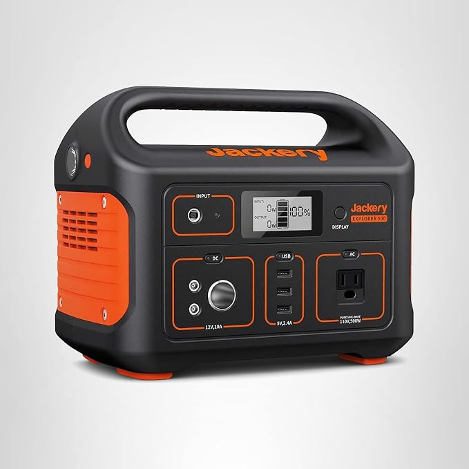 Jackery Explorer 500 v2 Portable Power Station and 16.4 Ft Extension Cable, 512Wh LiFePO4 Battery... | Amazon (US)